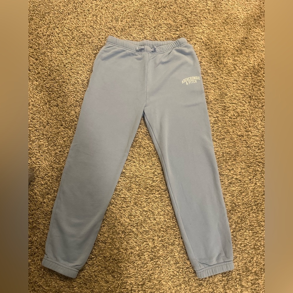 abercrombie kids light blue jogger sweatpants